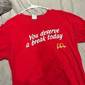 mcdonald’s “you deserve a break today” tee